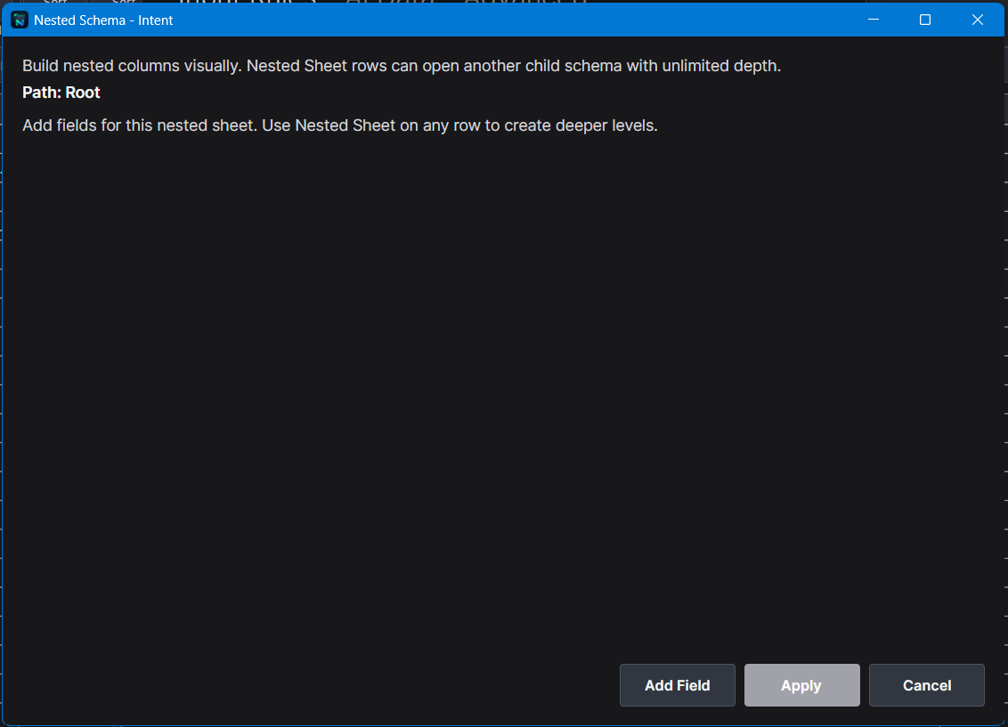Design Nested Schema