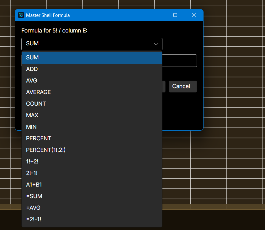 Formula picker
